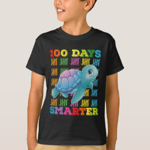 100 Tage schlauer Turtle 100. Schultag T-Shirt