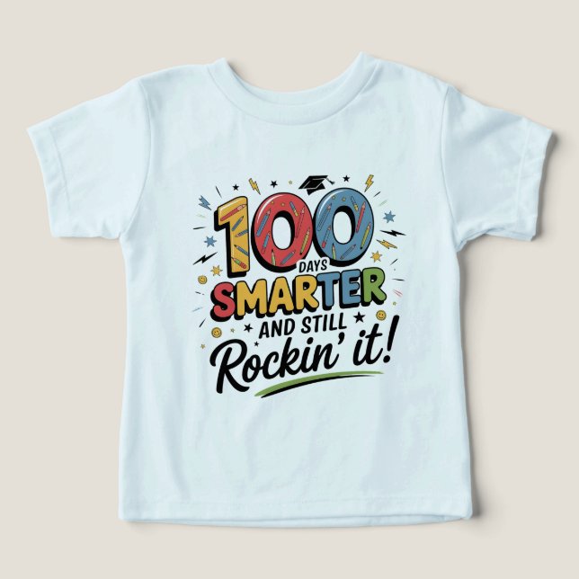 100 Tage schlauer und rocken es immer noch (Design Vorderseite)