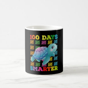 100 Tage schlauerer Turtle 100. Schultag Kaffeetasse