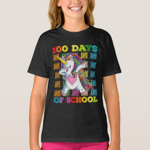 100-Tage-Schul-Einhorn-Lehrer T-Shirt