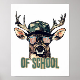 100 Tage Schul-Hirschjagd Junge Mädchen gekauft Poster