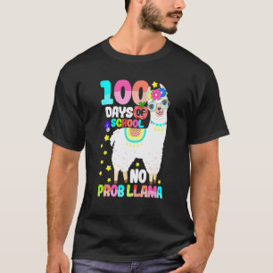 100 Tage Schul-Shirt Kein Problem-Lama 100 Tage T-Shirt