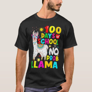 100 Tage Schul-Shirt Kein Probllama Lama 100. T-Shirt