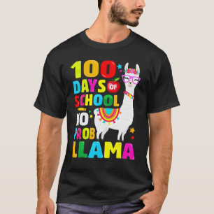 100 Tage Schul-Shirt Kein Probllama Lama 100. T-Shirt