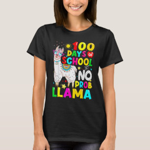 100 Tage Schul-Shirt Kein Probllama Lama 100. T-Shirt