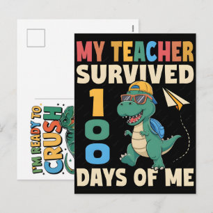 100-Tage-Schul-T-Shirt-Design Spaß für Kinder und  Feiertagspostkarte