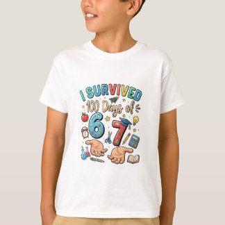 100-Tage-Schul-T-Shirt | Lustige Schulfeier T-Shirt