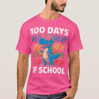 100 Tage Schulabend 100. Schultag Dinosa T-Shirt