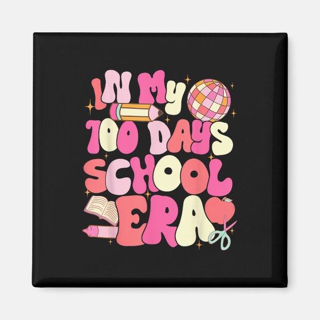 100 Tage Schulalter 100. Tag Kindergarten Magnet (Vorne)
