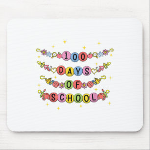 100 Tage Schularmband 100. Tag Mädchen Kinder Mousepad