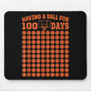 100 Tage Schulbasketball 100 Tage für Jungen Mousepad