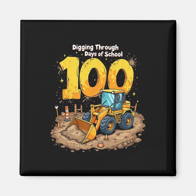 100 Tage Schulbau Magnet (Vorne)