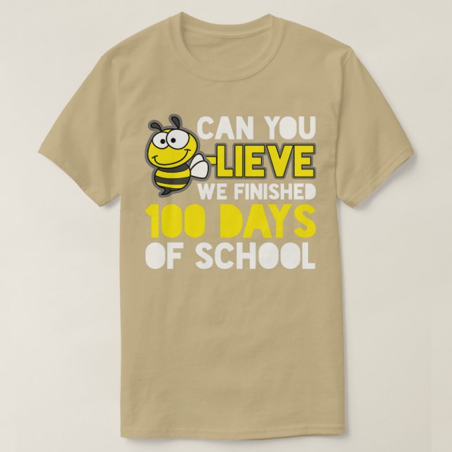 100 Tage Schulbiene T-Shirt (Design vorne)
