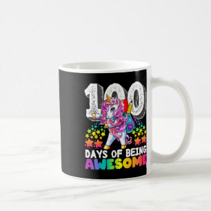 100 Tage Schulblüte Einhorngeschenk für Mädchen Kaffeetasse