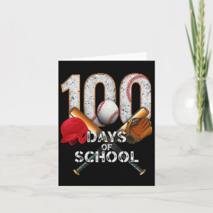 100 Tage Schulbysetll T Helmet Fun Celebratio Karte