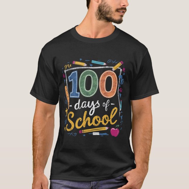 100 Tage Schuldesign für T - Shirt (Vorderseite)