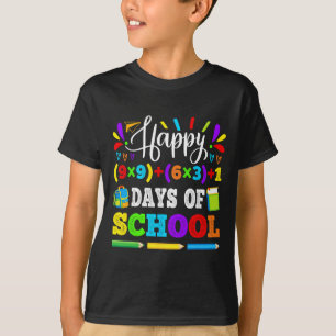 100 Tage Schule 100. Mathematik Gleichung Lehrer K T-Shirt