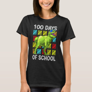 100 Tage Schule 100. Tag Dino T Rex Lehrer Bo T-Shirt