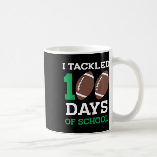 100 Tage Schule 100. Tag Fußball Schüler Kaffeetasse