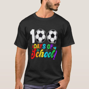 100 Tage Schule 100. Tag Schlauer Fußball-Lehrer T-Shirt