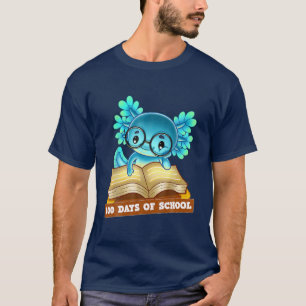 100 Tage Schule Axolotl 2022 Kindergarten T-Shirt