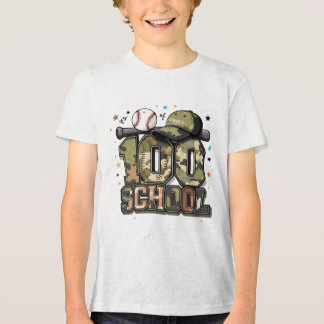100 Tage Schule Baseball Camo Jungen Kinder T-Shir Tri-Blend Shirt