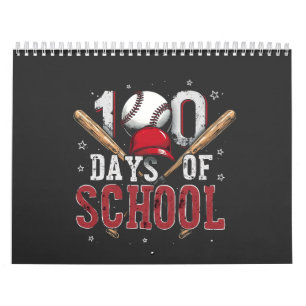 100 Tage Schule Baseball Sport Liebhaber Kalender