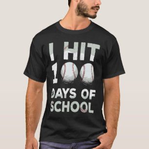 100 Tage Schule Baseball Vintage Lehrer Kinder 1 T-Shirt