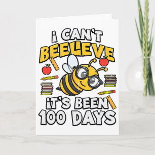 100 Tage Schule Biene Lustiger 100. Tag Lehrer Fra Karte