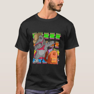 100 Tage Schule Bleistift Dabbing Katze cleverer S T-Shirt