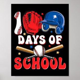 100 Tage Schule Bysebyll 100. Tag für Jungen Kind Poster