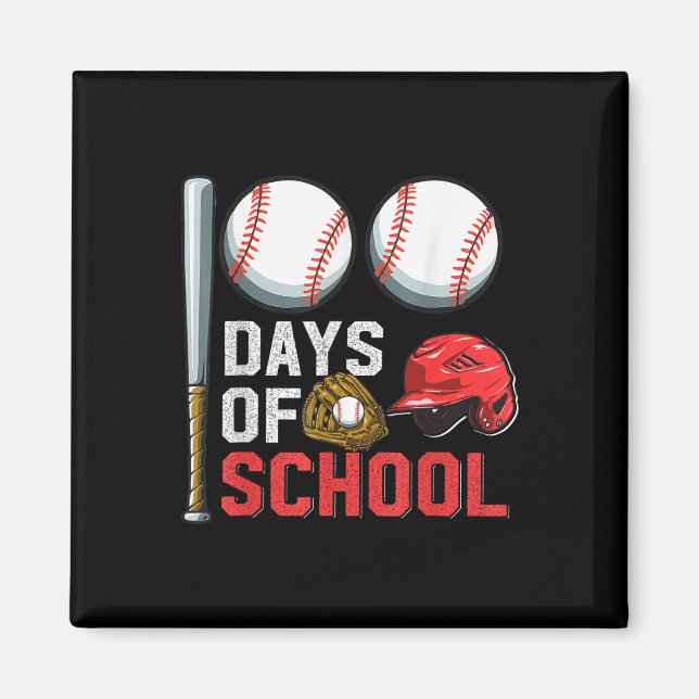 100 Tage Schule Bysebyll 100. Tag Schüler Magnet (Vorne)