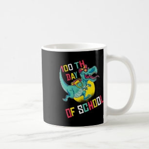 100 Tage Schule Dinosaur T-rex Tragen Maske Sma Kaffeetasse