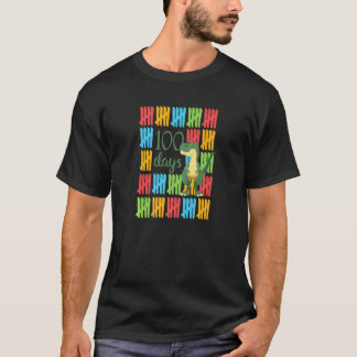 100 Tage Schule Dinosaurier 100. Tag Lehrer T-Shirt