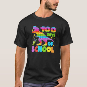 100 Tage Schule Dinosaurier Pop es Lehrer Kinder J T-Shirt
