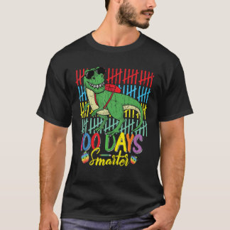 100 Tage Schule Dinosaurier rex intelligentere Kin T-Shirt