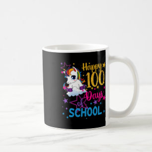 100 Tage Schule Einhorn Mädchen Kaffeetasse
