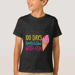 100 Tage Schule Eiscreme Kindergarten Mädchen 10 T-Shirt