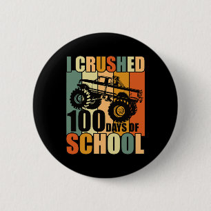 100 Tage Schule Erreicht 100. Schultag Vin Button