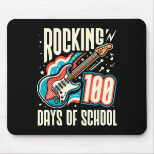 100 Tage Schule feiern Retro 100. Tag der Schule Mousepad