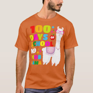 100 Tage Schule Funny Lama 100 Tage Lehrer A T-Shirt