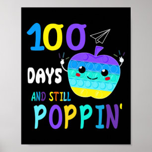 100 Tage Schule für Fidget Popit Liebhaber Boys Gi Poster