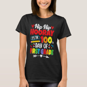 100 Tage Schule Für Kinder Jungen Erste Klasse Leh T-Shirt