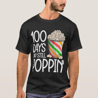 100 Tage Schule für Kinder Jungen Popcorn T-Shirt