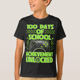 100 Tage Schule für Kinder Videospiele Junge Mädch T-Shirt