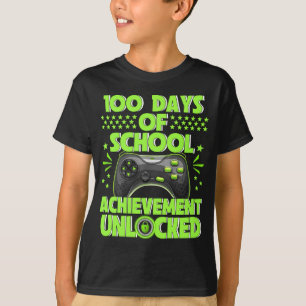 100 Tage Schule für Kinder Videospiele Junge Mädch T-Shirt