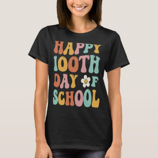 100 Tage Schule Für Lehrer Schüler Retro Vinta T-Shirt
