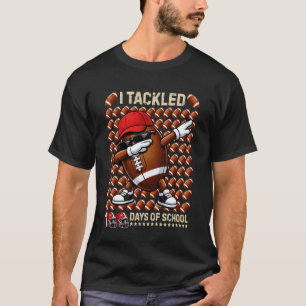 100 Tage Schule Fußball 100. Tag der Schule fo T-Shirt