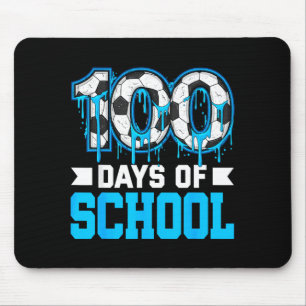 100 Tage Schule Fußball-Drip 100. Tag der Schule Mousepad