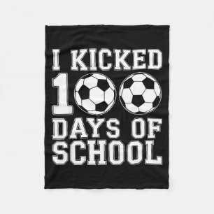 100 Tage Schule Fußball Jungen Kinder 100. Tag der Fleecedecke
